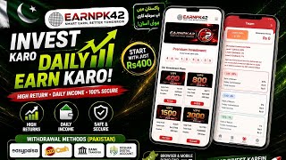 EarnPK42 🔥 Pakistan Me Rs400 Se Daily Income Start Karo 📈 | EasyPaisa Withdrawal 😱
