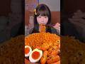 Nongshim Shin Ramyeon Hot Spicy Egg Ramen & Noodles Mukbang