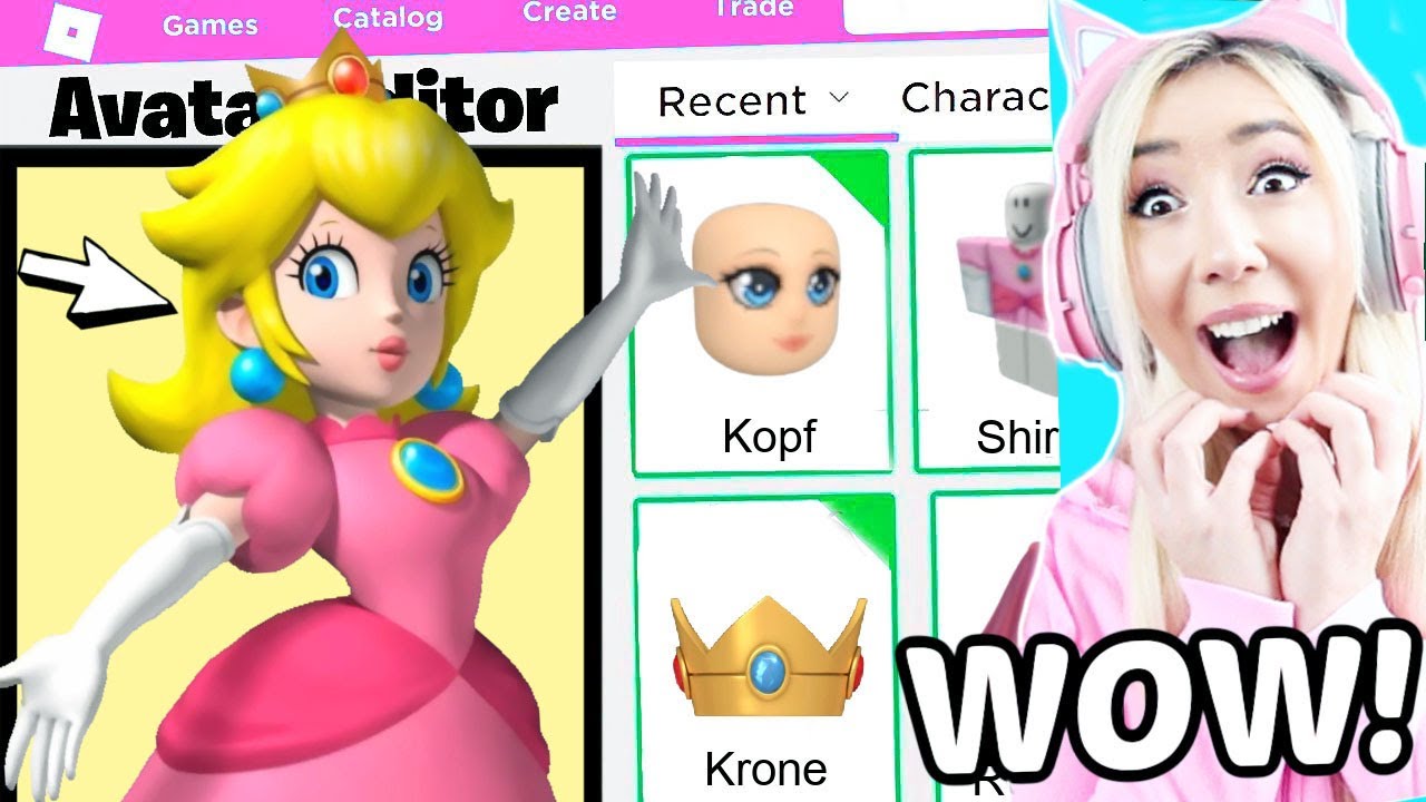 Beki macht PRINZESSIN PEACH aus MARIO nintendo Kino Film einen roblox ...