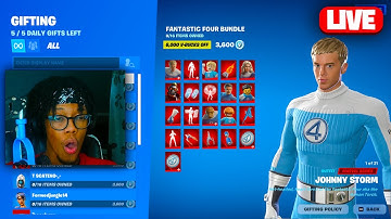 🔴 FREE 100,000 VBUCKS GIVEAWAY LIVE! (FORTNITE GIVEAWAY)