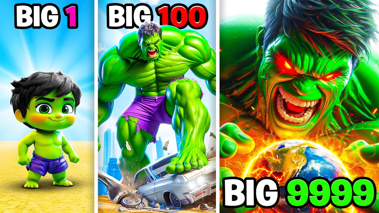 Smallest to BIGGEST HULK in GTA 5!