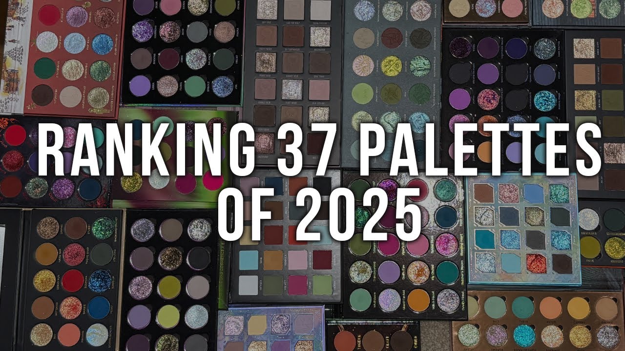 Рейтинг 37 палеток теней для век, которые я протестировала за последние 6 месяцев 2025 года.