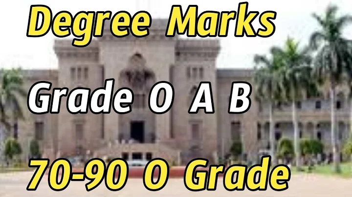Degree Marks || Degree Points To Marks || OU Degree Grade
