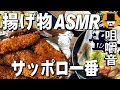 [ASMR Eating Sounds mukbang 먹방:咀嚼音飯テロ動画]サッポロ一番塩ラーメンと揚げ物三昧を食べるオヤジ動画Japan