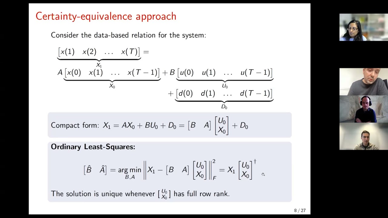 IFAC TC on Optimal Control: Data-driven Methods in Control