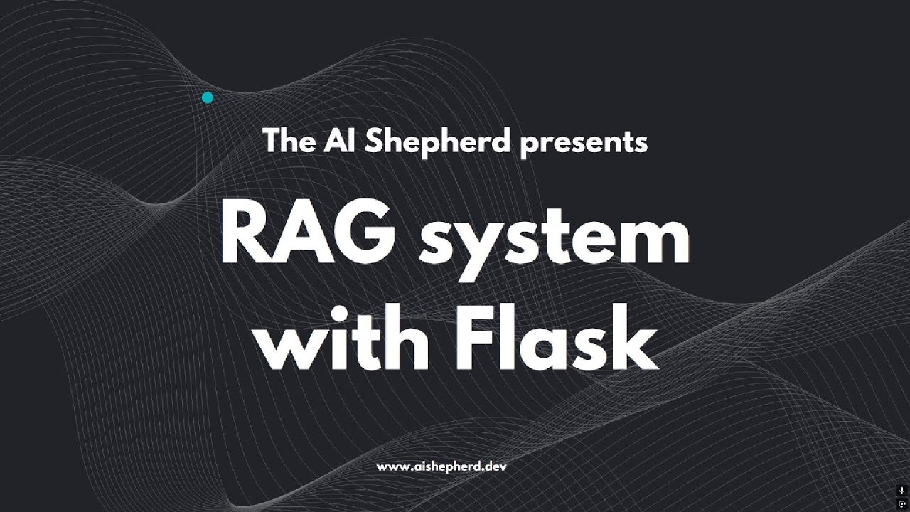Build a Real RAG App with Python & Flask – Step-by-Step Guide - YouTube