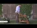 Coral Coast Getty Outdoor Wood Bar Cart - Natural - Product Review Video Coral Coast Getty Outdoor Wood Bar Cart - Natural - Product Review Video