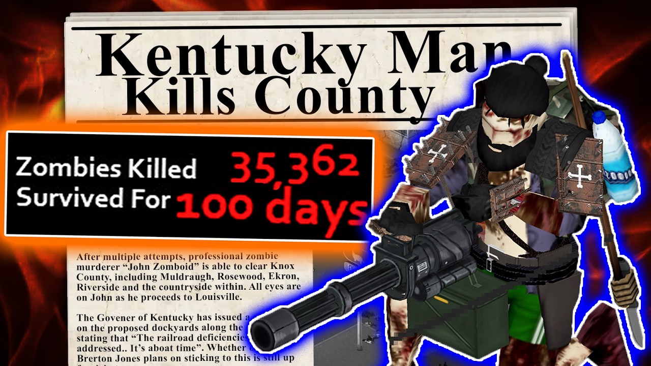 Can I Survive 100 Days And Kill Every Zombie In Project Zomboid?