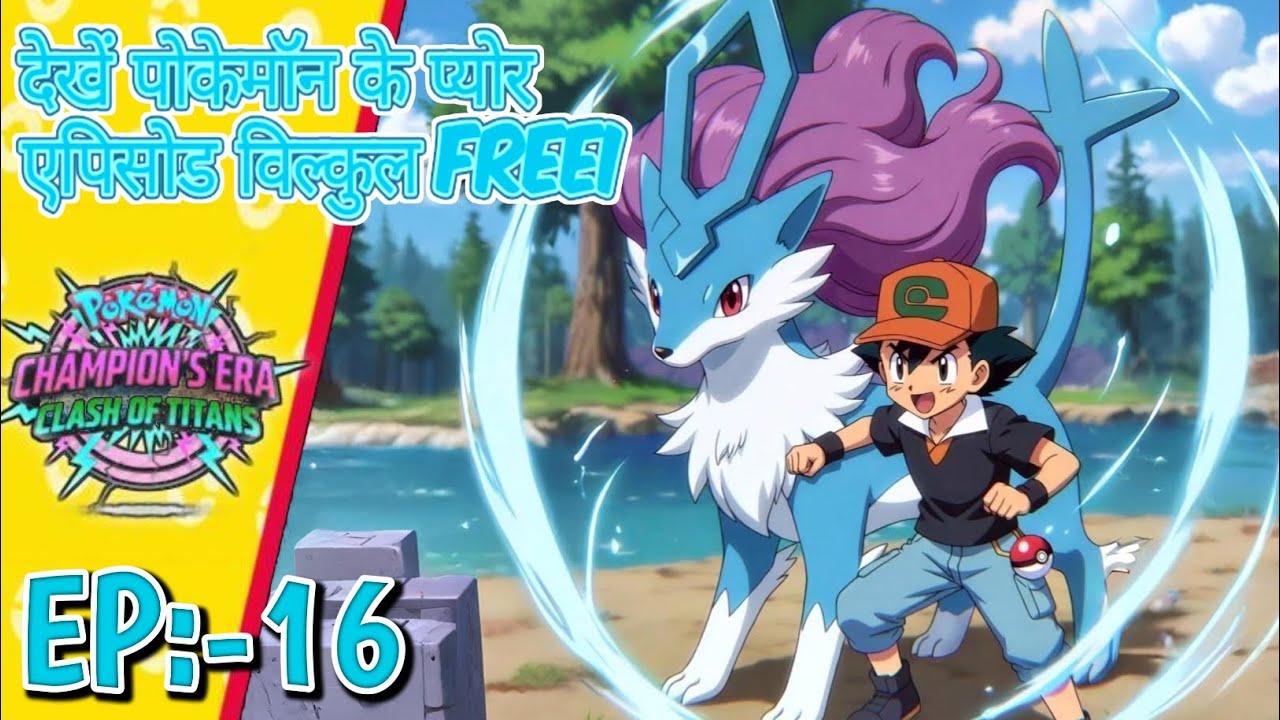 “Champion’s Era: Clash of Titans 🔥 | AAG AUR DIL – ASH × ENTEI”