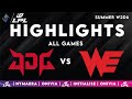 JDG Vs WE Highlights ALL GAMES LPL 2025 Split 3 JD Gaming Vs Team WE By Onivia JDG Vs WE Highlights ALL GAMES LPL 2025 Split 3 JD Gaming Vs Team WE By Onivia