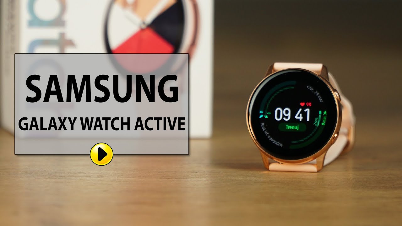 Smartwatch SAMSUNG SM-R500N Galaxy Watch Active - YouTube