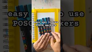 Easy Way to Use POSCA Markers in Your Art Journal #dailyart #easyart #stressrelief