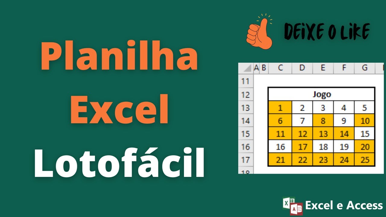 Planilha Loteria - Excel Genial