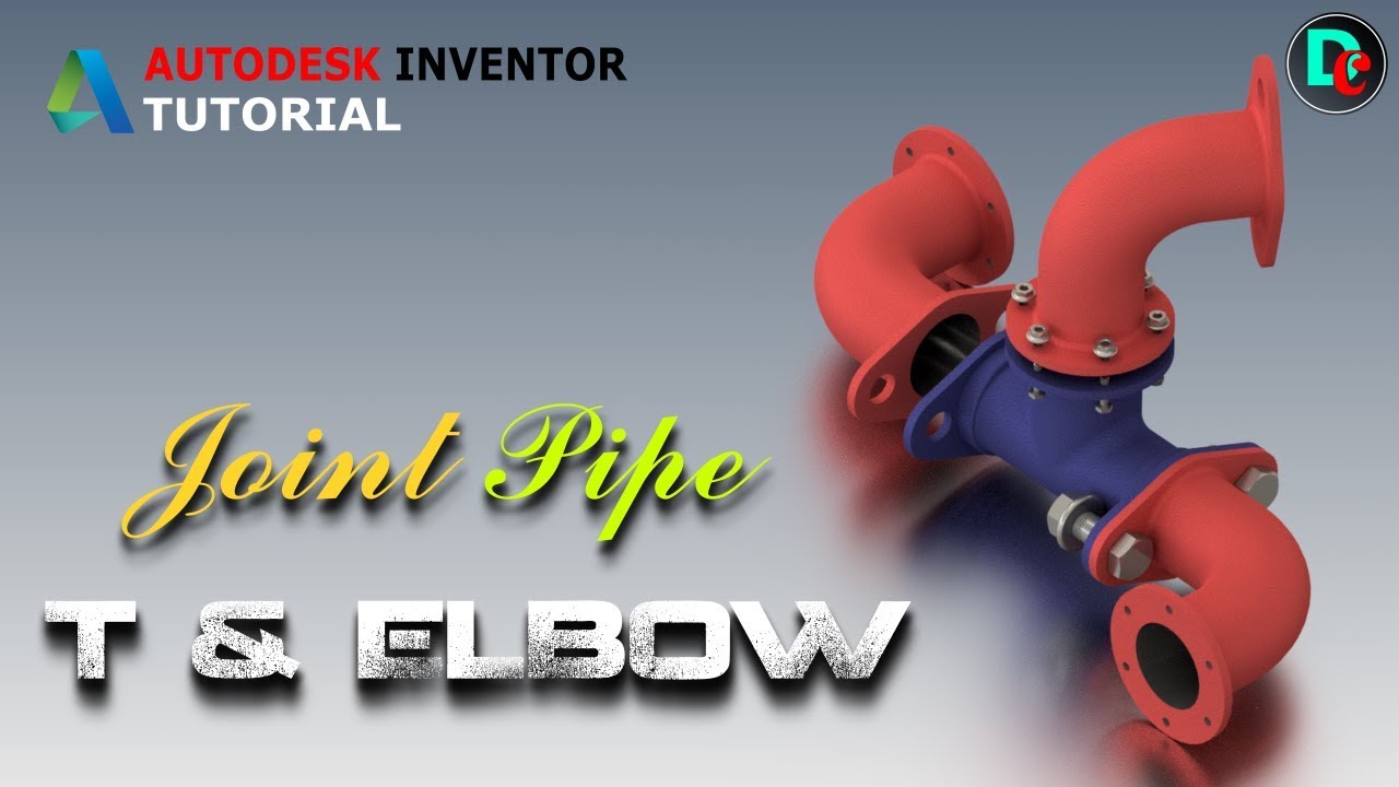 Autodesk Inventor Tutorial T & Elbow (Joint Pipe) YouTube
