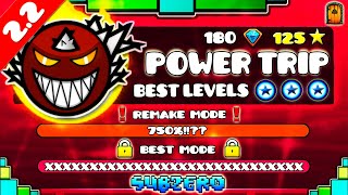 'THE BEST LEVELS OF POWER TRIP' !!! - GEOMETRY DASH 2.11 & 2.2 LEVELS