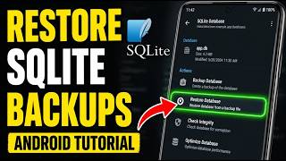 How to restore SQLite corruption and backups on Android - Quick Tutorial
