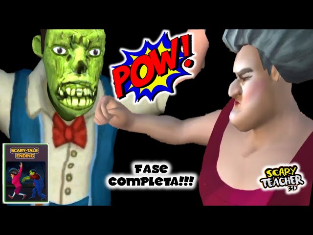 Como completar a fase Element of Surprise do jogo Scary Teacher da  professora malvada!!!😱😱😱 