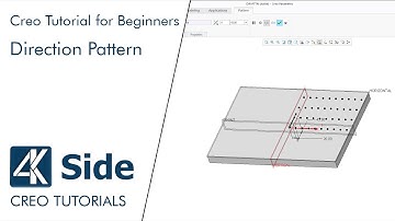 Direction pattern | Basic 3D Modeling Exercise for Beginners in Creo | Creo Tutorial