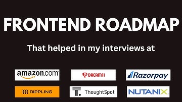 Frontend roadmap that I followed to get a Job at Razorpay