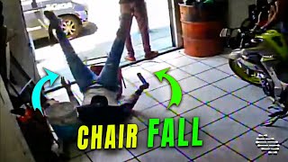 Chair Mishap Lead to Man's Unfortunate Fall