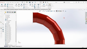 SOLIDWORKS sheet metal elbow