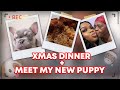 WEEKLY VLOG  - XMAS DINNER @ MYAUNTS , MEET MY NEW PUPPY DIORBLU 🐩🎄🎄