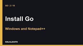 Go Tutorial: Install Go on Windows