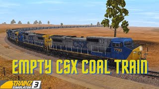 Empty CSX Coal Train Thundering  Through Yangya Road | Trainz Simulator 3