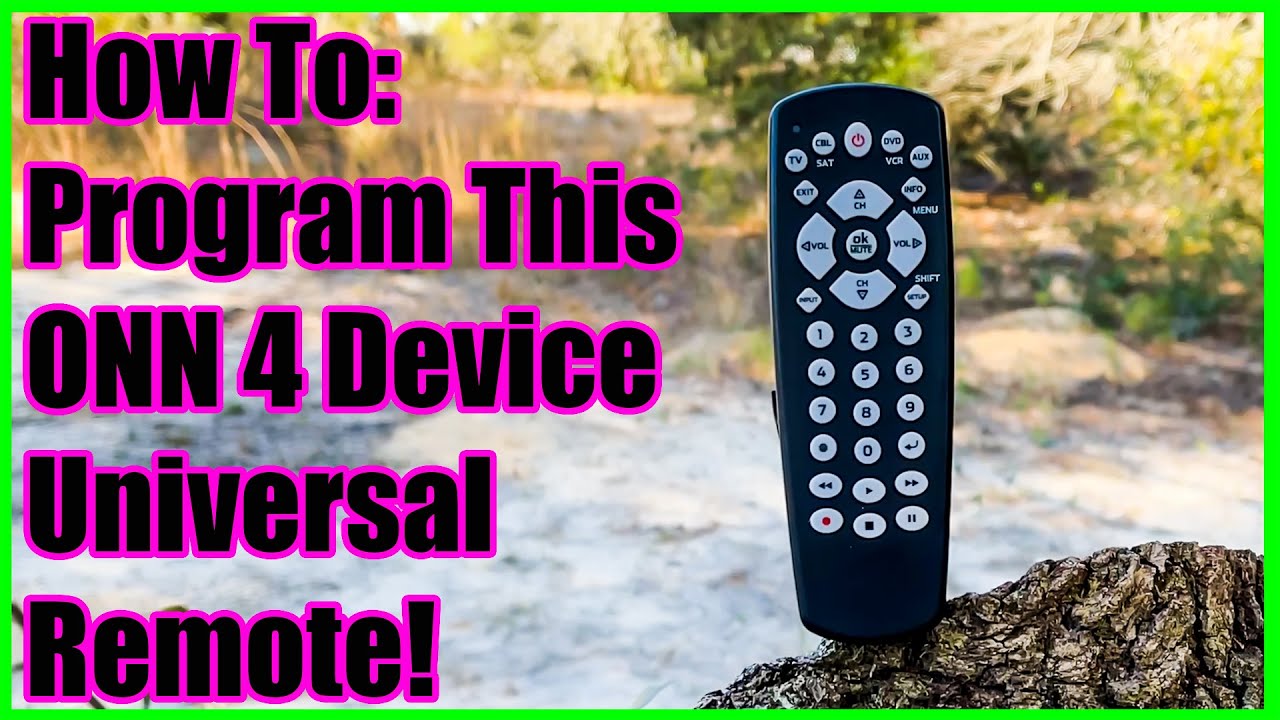 Programming This ONN 4 Device Remote to YOUR Devices! - YouTube