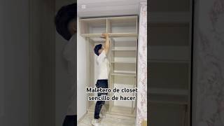 Maletero De Closet En Madera Fácil De Hacer