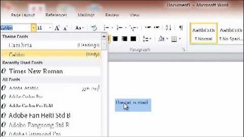 Tutorial Microsoft Word 2010 Part 1