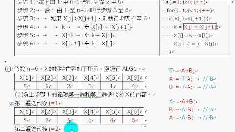 hkdse ict 2013 p2 Q1a bubble sort