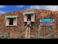 Dig the cliff to build shower tank and undergroud hut system to avoid wildlife