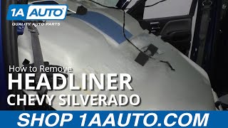 How to Remove Headliner 1419 Chevy Silverado
