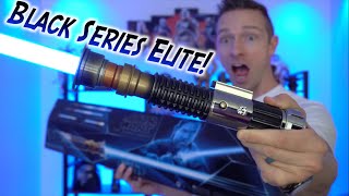 Obi-Wan Kenobi Black Series Elite Lightsaber Review!