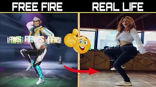 EMOTES IN REAL LIFE || FREE FIRE EMOTES IN REAL LIFE || ALL EMOTE REAL LIFE IN FREE FIRE