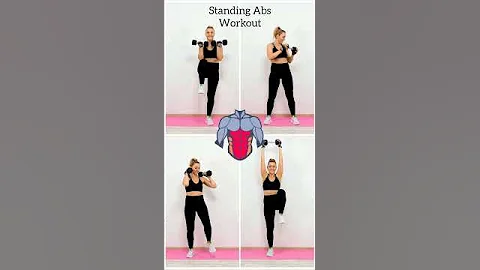 Standing Abs - with Dumbbells✅