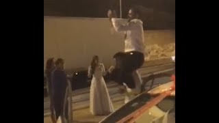 Israeli Couple Dancing On The Highway After Wedding