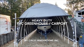 How to Build a PVC Heavy-Duty Greenhouse / Carport (Quick Version)