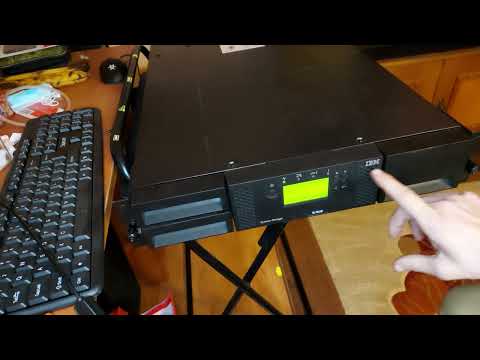 IBM 3573-TL TS3100 Tape Library - Power on and opening magazines
