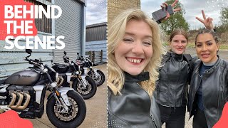 Taking you along with us for a day filming with TRIUMPH UK