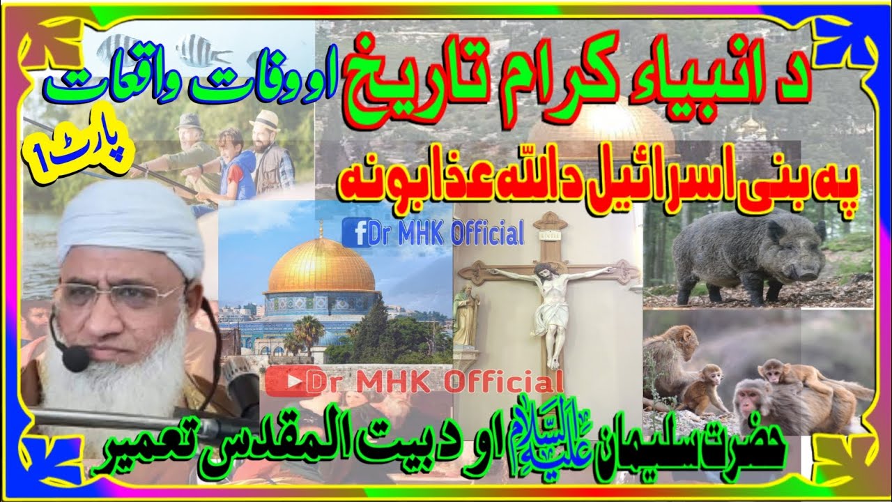 تاریخ انبیاء |baitul muqaddas history molana shekh idrees| sahib|شیخ ادریس صاحب بیان|Dr MHK Official