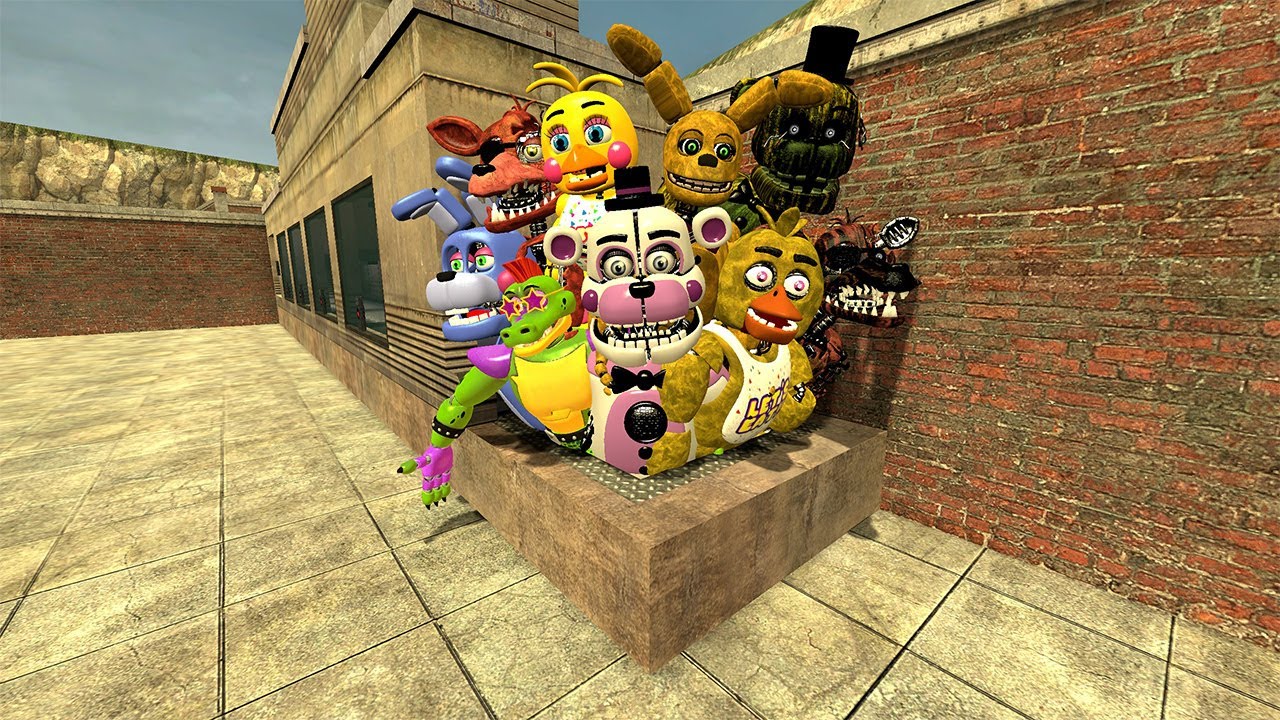 EXPLODE EMERALD FNAF SECURITY BREACH ANIMATRONIC IN BONEWORKS! - YouTube