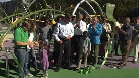 Mary Hannon Playground Ribbon Cutting