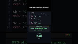 PHP String Increment Magic #phpshorts