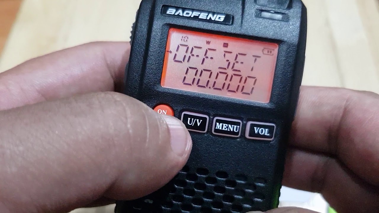 วิธีตั้งค่ารีพีทเตอร์ Baofeng uv-3R