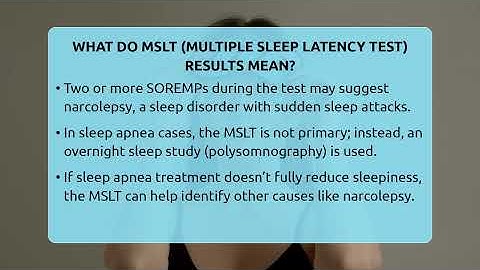 What Do MSLT (Multiple Sleep Latency Test) Results Mean? - Sleep Apnea Support Network