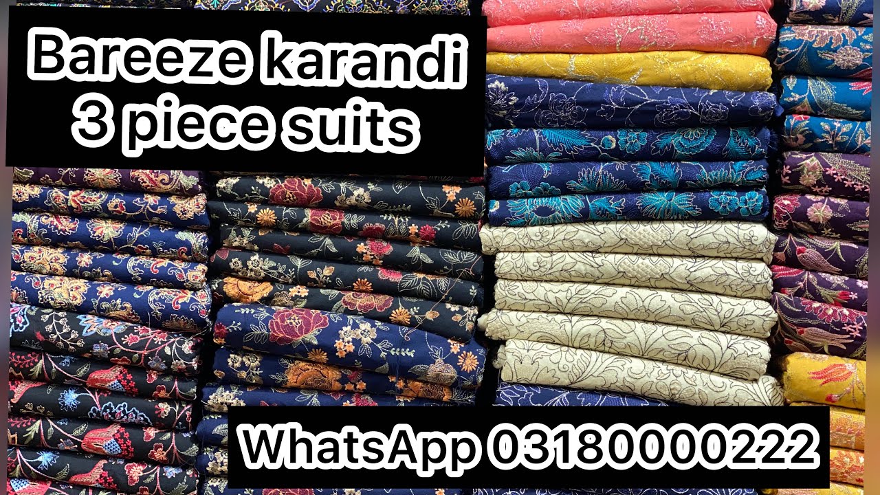 Bareeze karandi 3 piece suits