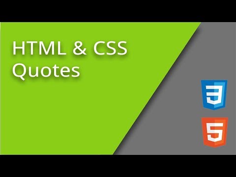 HTML & CSS Quotation Marks