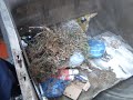 Работа уплотнительной камеры мусоровоза МКМ 44108 камаз. Russian Garbage truck